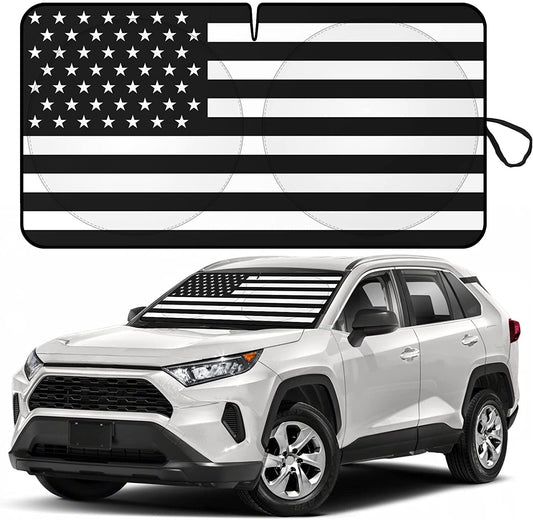 US Flag Car Sedan Windshield Sun Shade Shield Cover for Mercedes Benz Accessory
