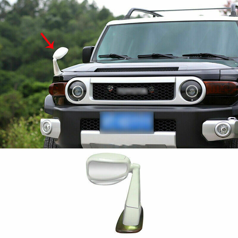 White Car Engine Hood RearView Side Mirror Cover for Toyota FJ Cruiser 2007-2021