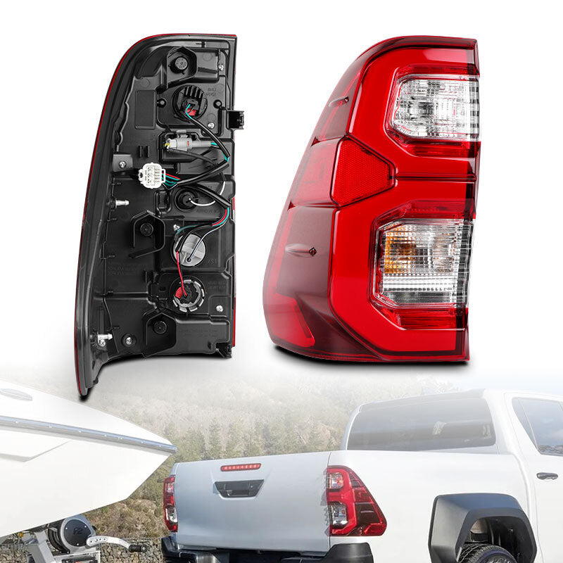 2PCS Tail Light Rear Lamp LeftRight For 2015-2023 for Toyota Hilux GUN120 GUN135