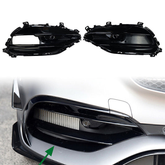1Set Front Bumper Fog Lamp Grille Trim for Mercedes-Benz A-Class W176 2016-2018