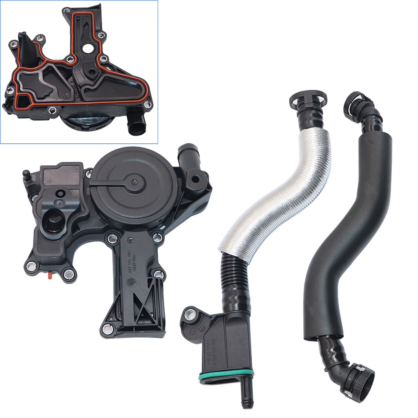 06H103495AK PCV Valve w/ Hose Kit for Audi for A4 for A5 for A6 Q3 Q5 allroad 2.0L 2012-2018