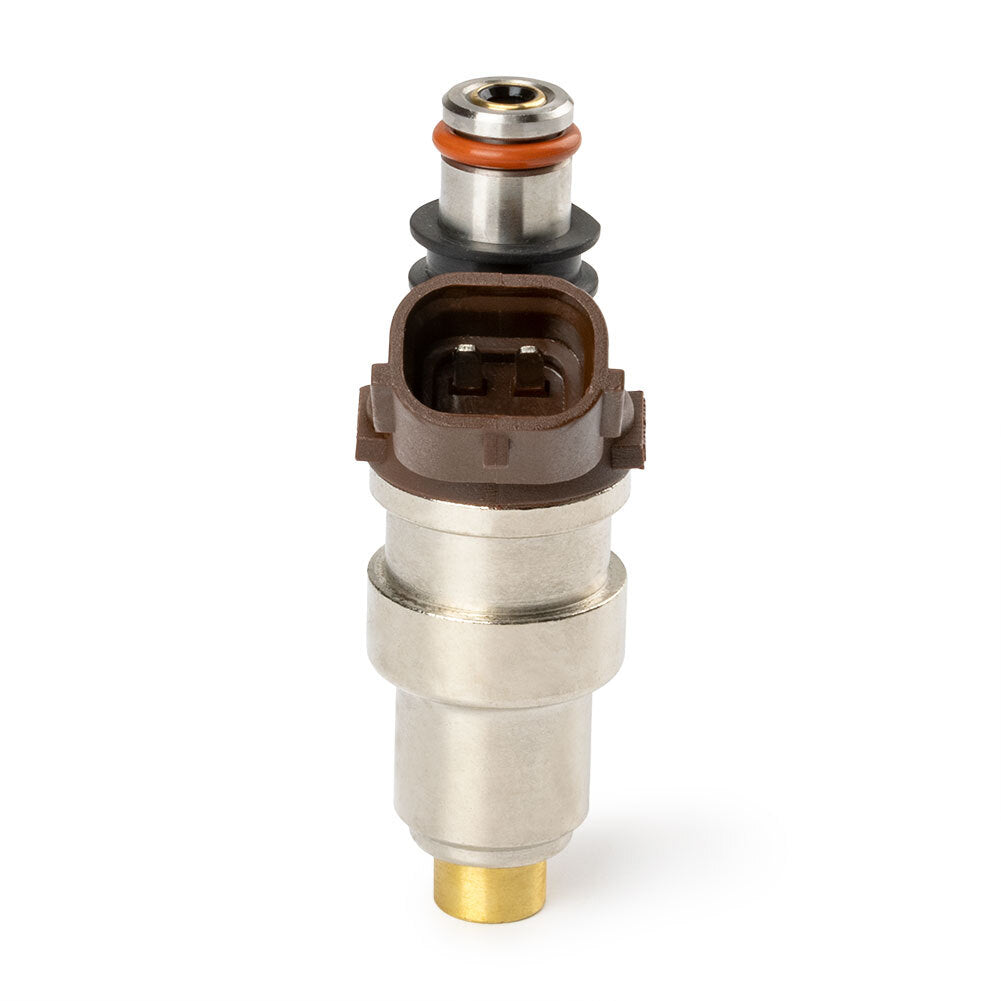 Four-piece fuel injectors suitable for Toyota 4Runner 1996-2000, T100 1996-1998, and Tacoma 1995-1999.
