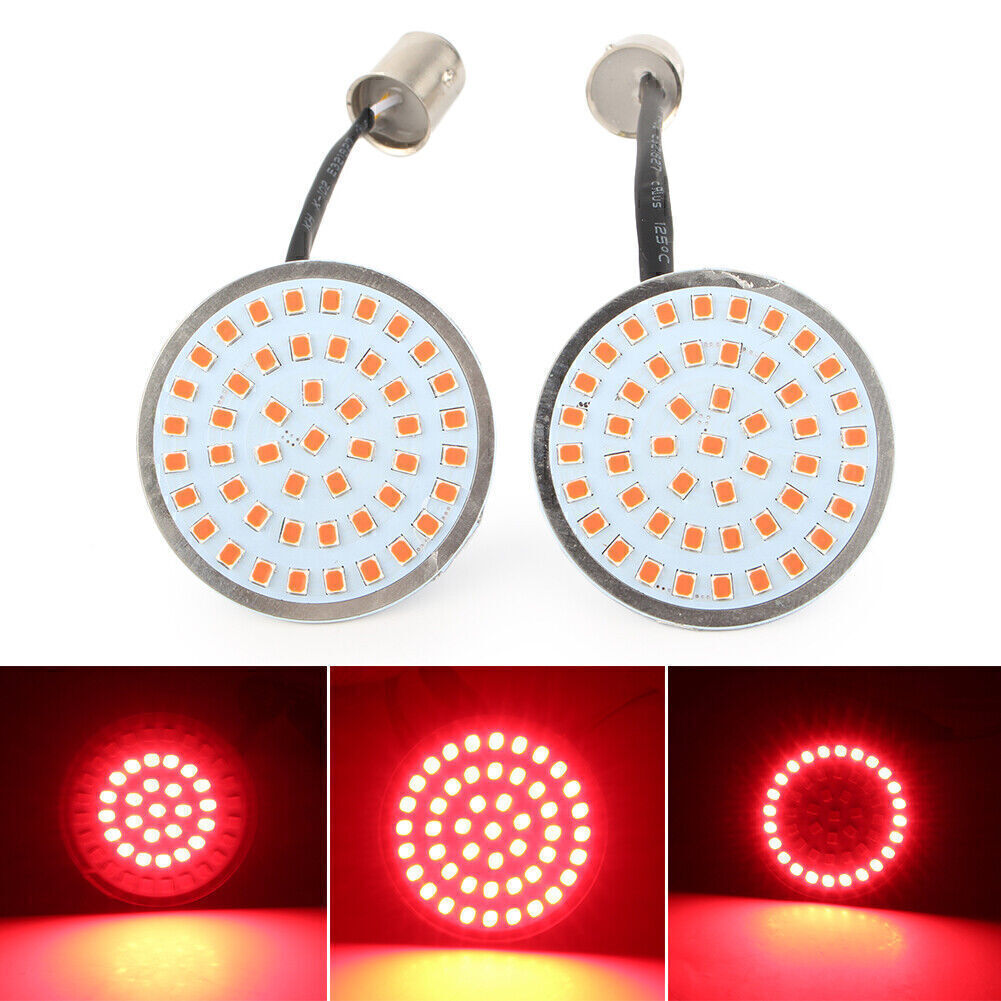 2 '' 1157 Hinten Rote LED Blinker Birnen Lampe Fur for Harley Davidson Modelle