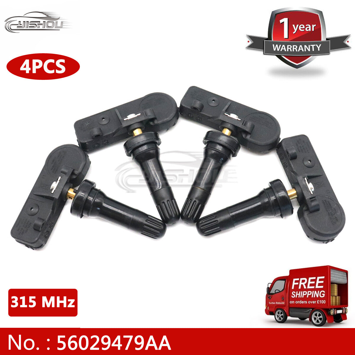 56029479AA TPMS tire pressure sensor suitable for Jeep for Wrangler , Grand Cherokee, and for Dodge .