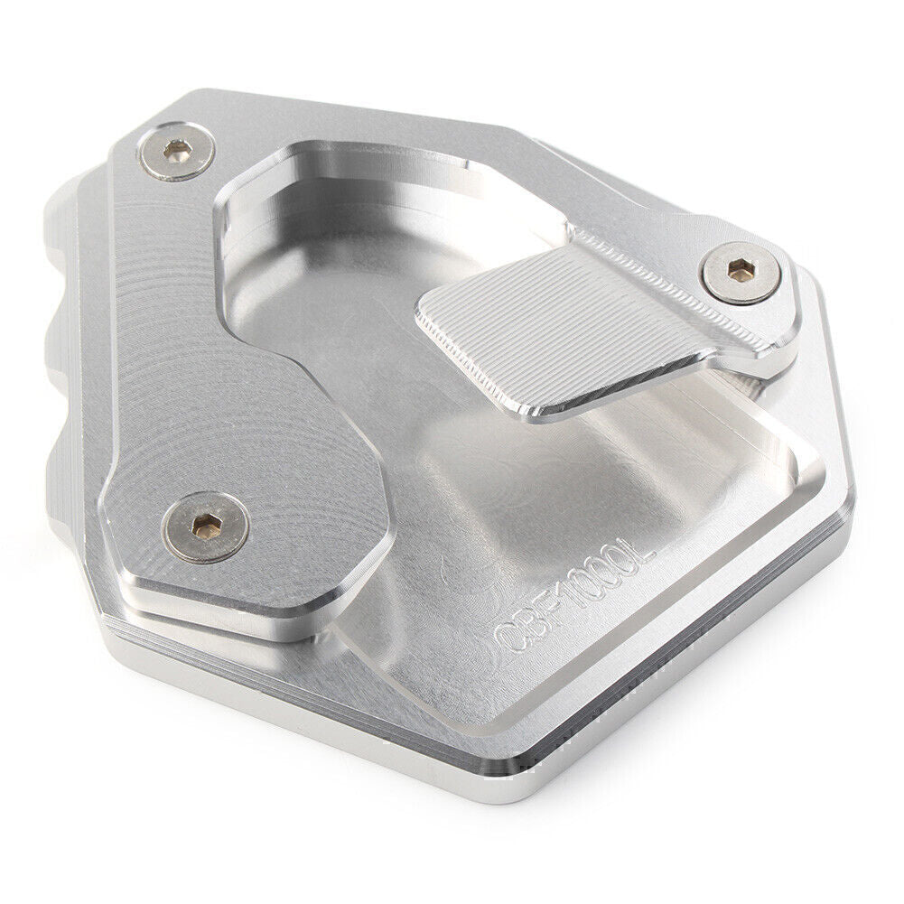 Seitenst?nder Pad Verl?ngerungs F¨¹r for Honda CRF1000L Africa Twin CNC Silber