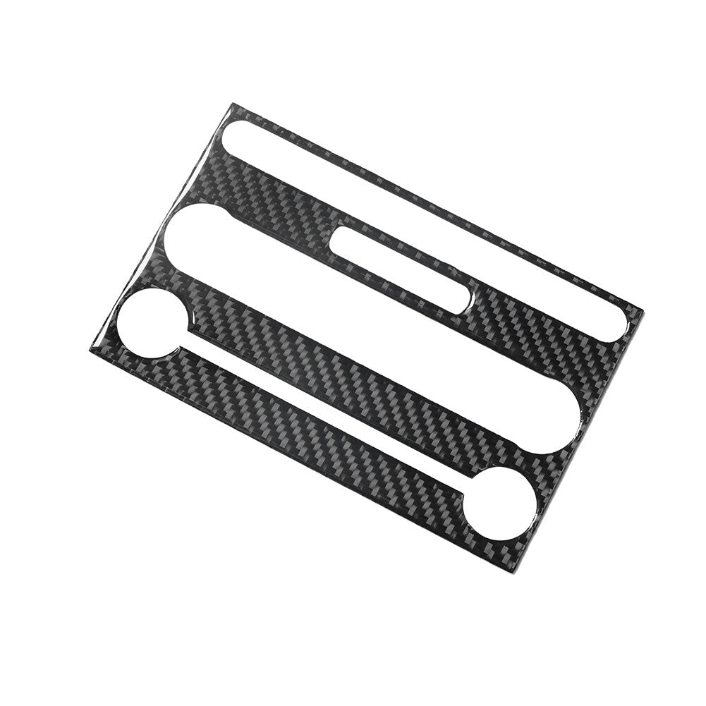 Carbon Fiber Radio Player Panel Cover Trim Sticker for Ford for Mustang 2005-2009