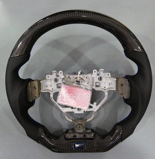 Heated Carbon Fiber Sport Bottom Customized Steering Wheel for Lexus IS 2015+