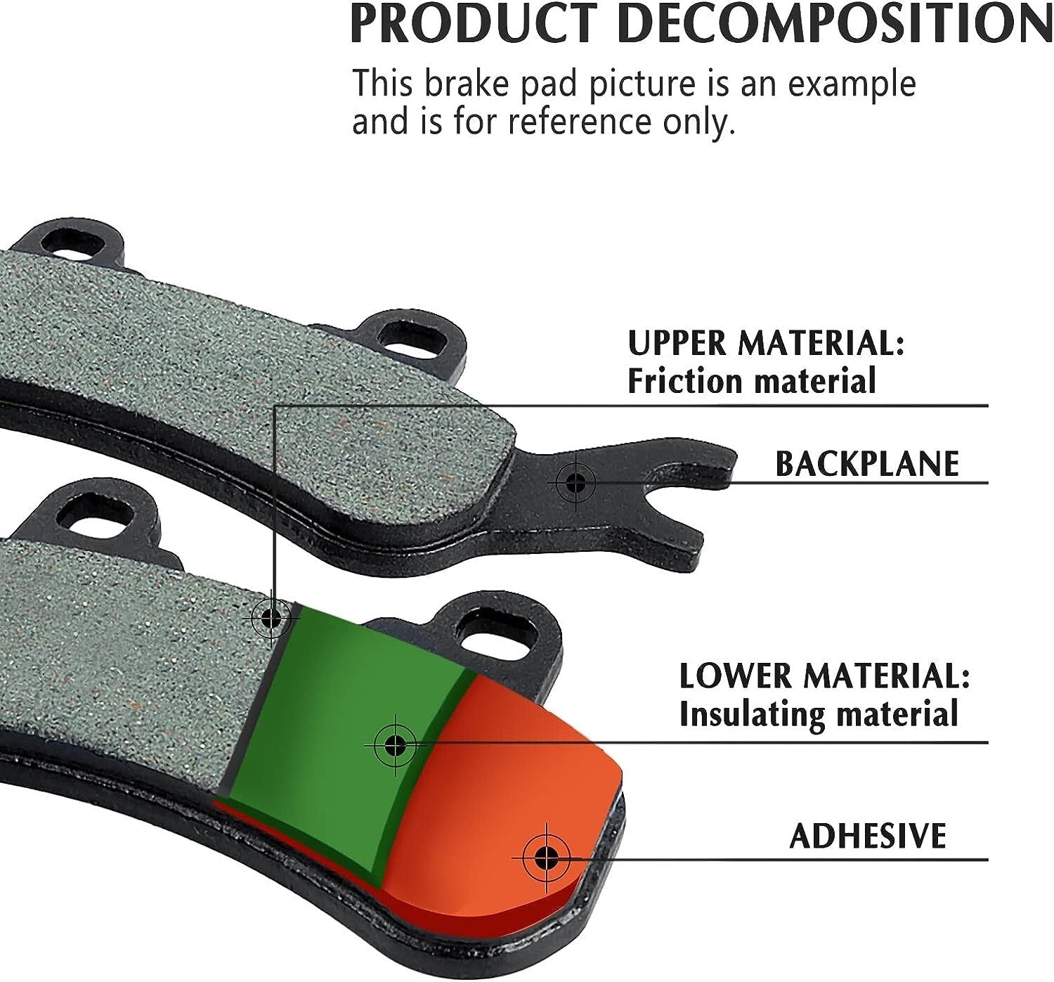 Brake Pads for Can-Am 2018-2019 Maverick X3 /X3 Max 4x4 DPS /2017 X3 4x4 XDS