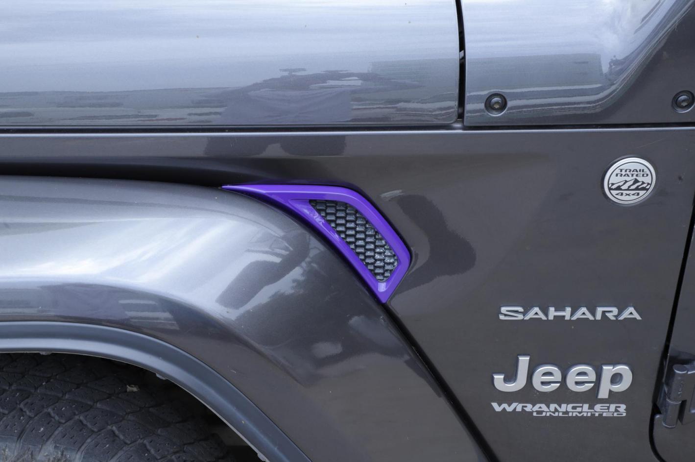 for Jeep for Wrangler JL 18-22 Purple Exterior Kit Door Handle /Tailgate Hinge Trim