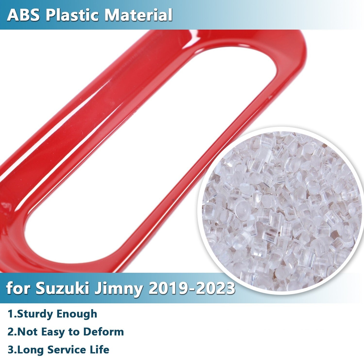 Red ABS Rear High Level Brake Light Lamp Cover Trim for Suzuki for Jimny 2019-2023