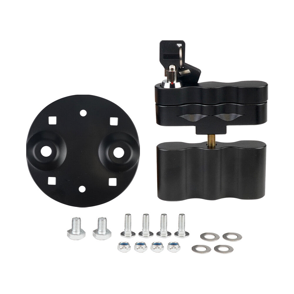 Upgrade and install lock 2 with the same key suitable for Rotopax lock installation.
