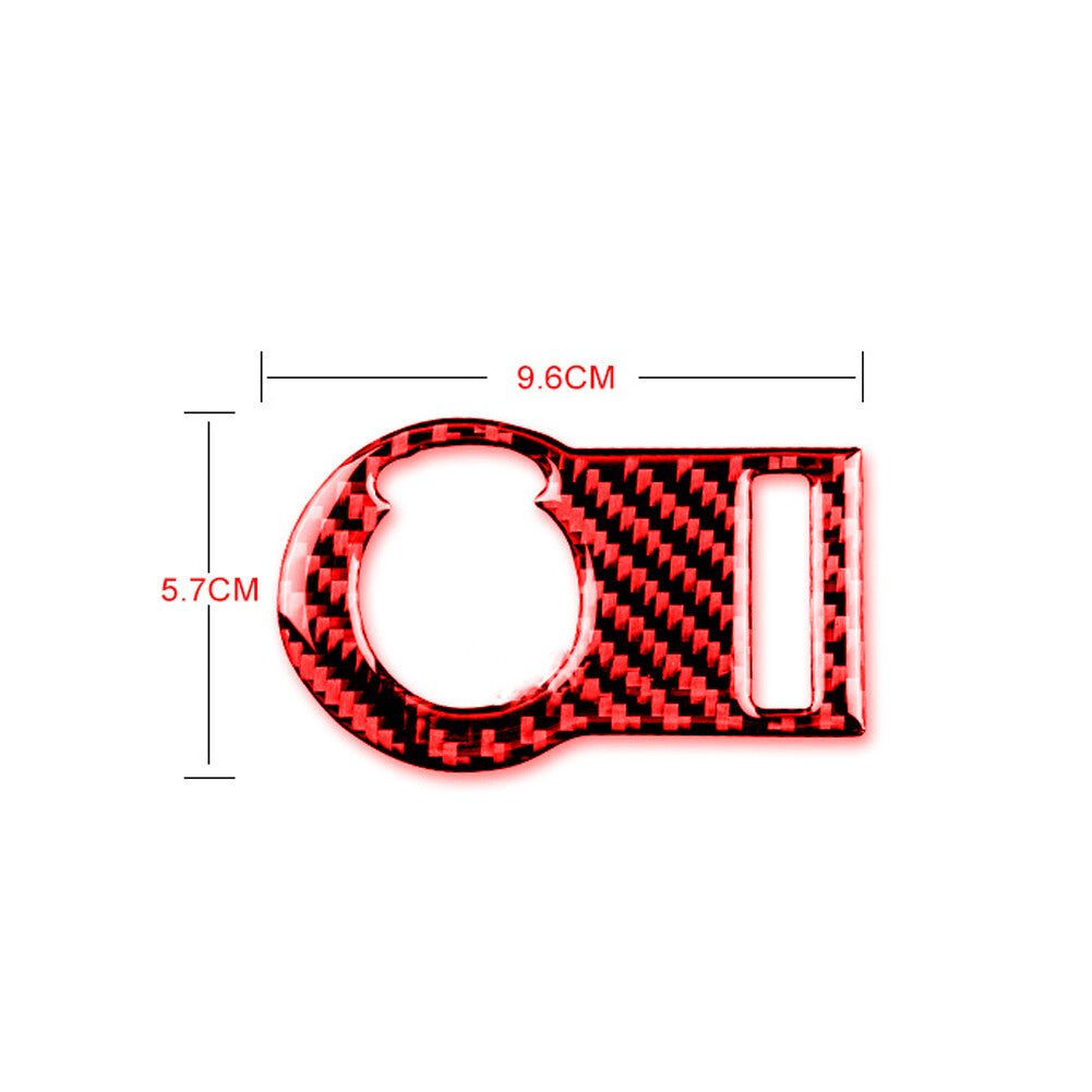 Red Carbon Fiber Headlight Switch Button Trim for Chevrolet Camaro 2005-2010