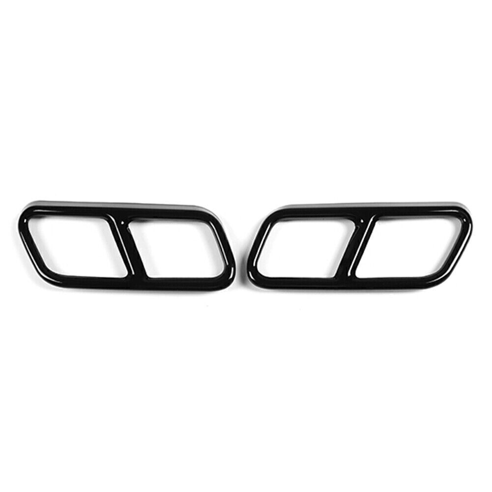 Exhaust Muffler Pipe Tip Tailpipe Cover Trim for Benz S Class W221 W222 2010-17