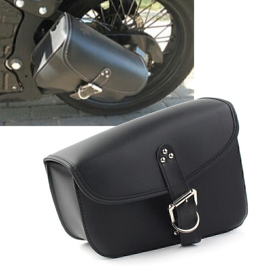 for Harley Sportster Iron 883 1200 72 Left Side PU Leather Saddlebag Saddle Bag