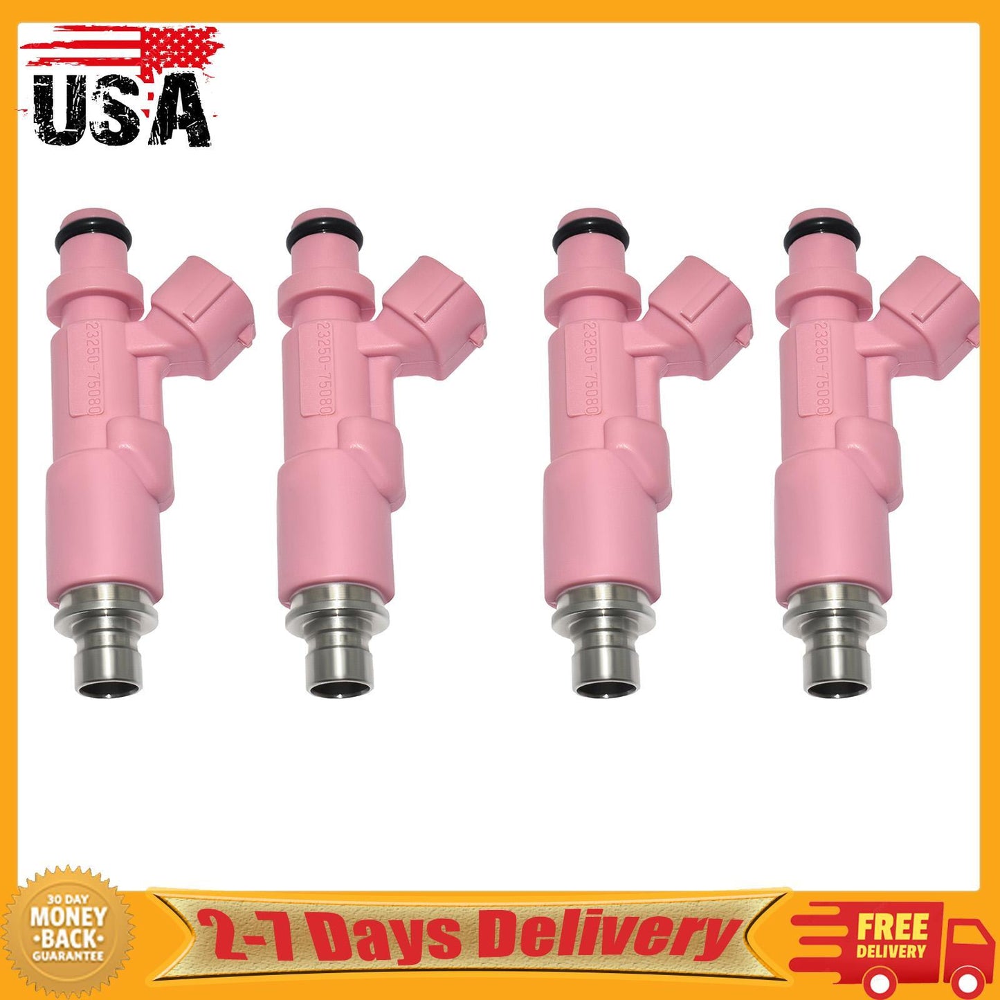 4x Fuel Injector 23250-75080 For 99-2004 for Toyota 4Runner Tacoma 2.7L 2.4L