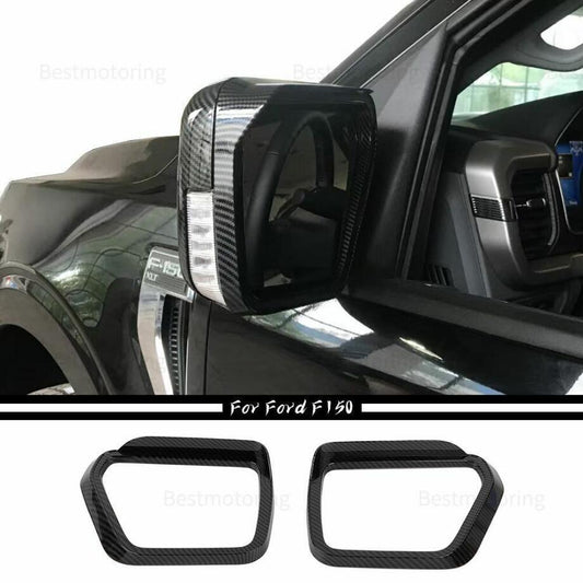 Suitable for 21-23 for Ford F150/F-150 carbon fiber side door mirror sun visor molded cover trim