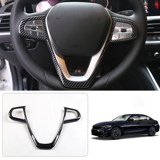 for BMW 3 Series G20 330i 2019 2020 Steering wheel U type ABS carbon fiber trim