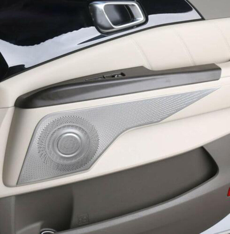 for Kia Carnival 2022-2023 Silver Steel Car Inner Door Speaker Horn Frame Cover