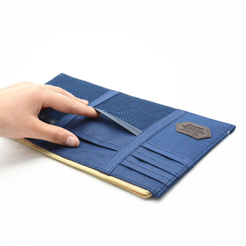 Auto Car Sun Shield Organizer Board Storage Cover Bag Pocket Storage Blue