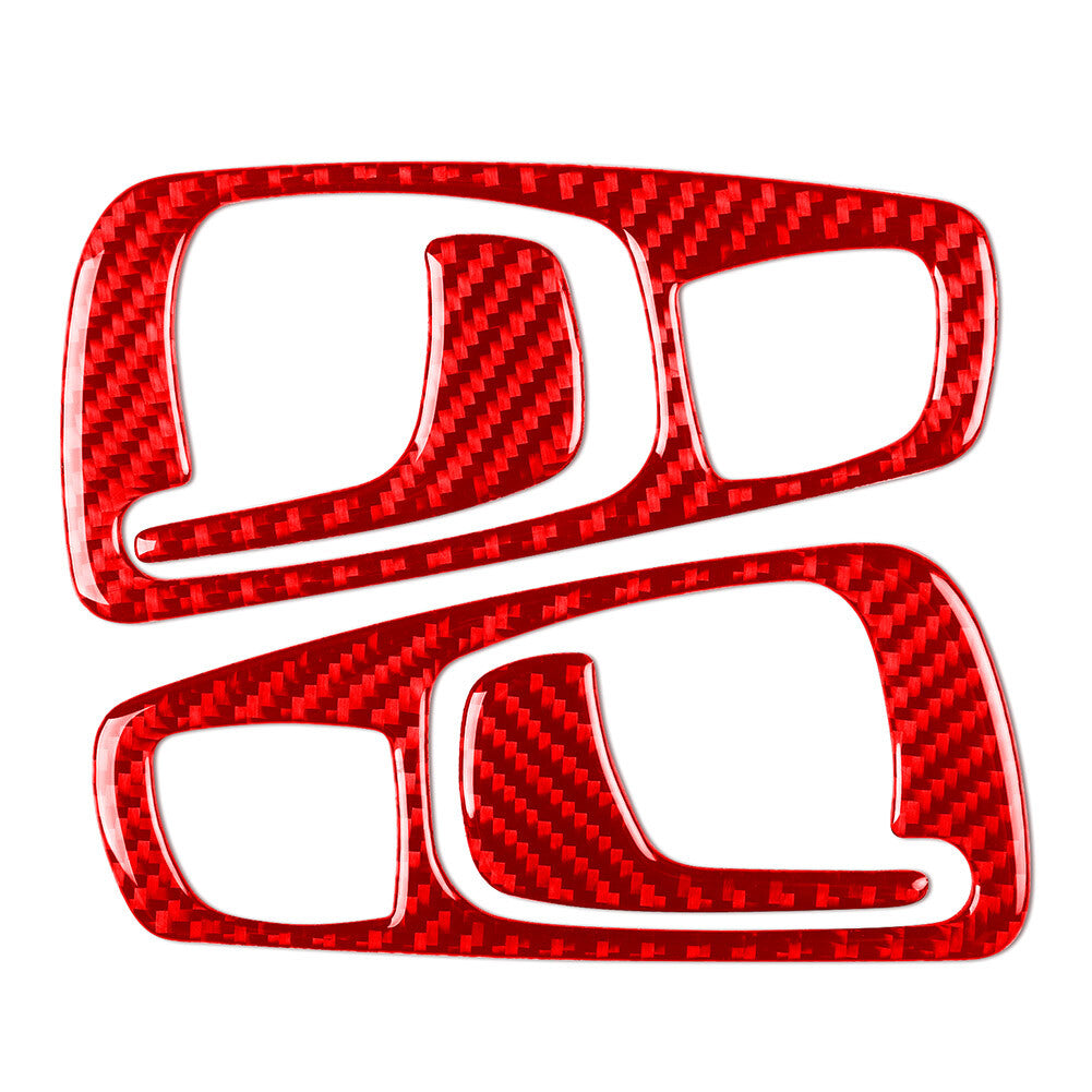 Fit for Honda S2000 2004-2009 Interior Door Handle Cover Trim Carbon Fiber Red Car