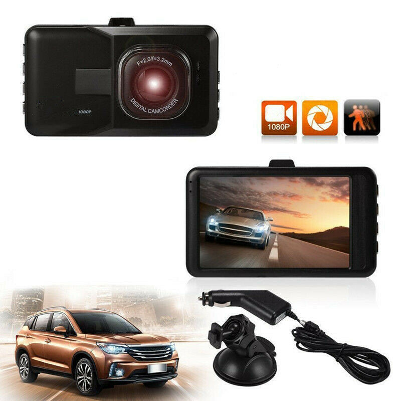 Car Vehicle Video Digital Dash Cam Recorder 3 DVR 1080P Camera G-sensor