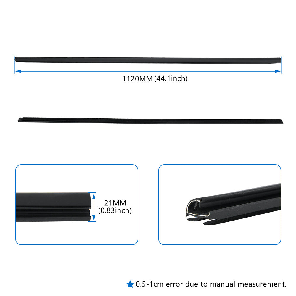 Door Belt Moldings for Honda for Civic Coupe 06-11 72410-SVA-A01ZA 72450-SVA-A01ZA