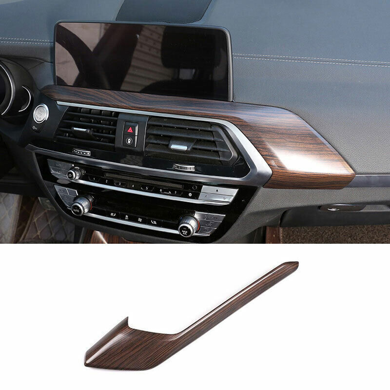 for BMW X3 G01 X4 2018-21 Pine Wood Grain Inner Console Instrument Strip Trim 1P
