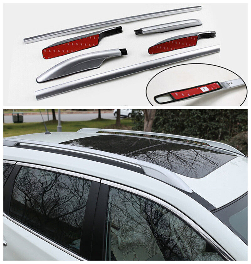 Luggage Carrier for Nissan Rogue 2014-20 Top Roof Rack Side Rails Bars alloy Set
