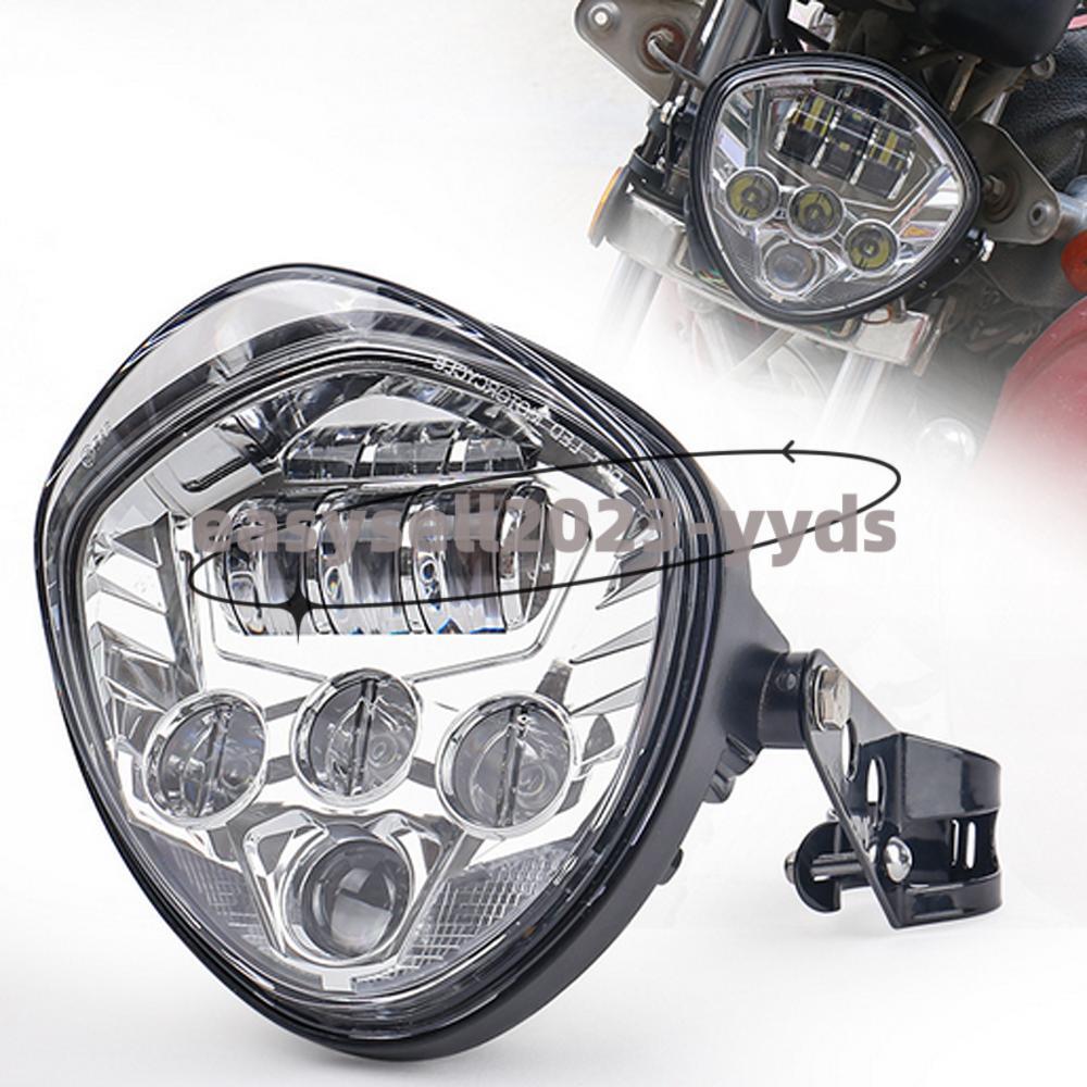 Universal H4 aluminum LED DRL Motorcycle Headlight High/Low Fit for Honda CB400