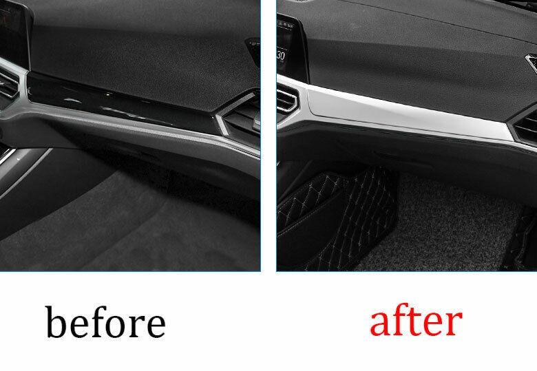for BMW 3-Series G20 2019-2120 Silver ABS Central Console Dashboard Panel Trim
