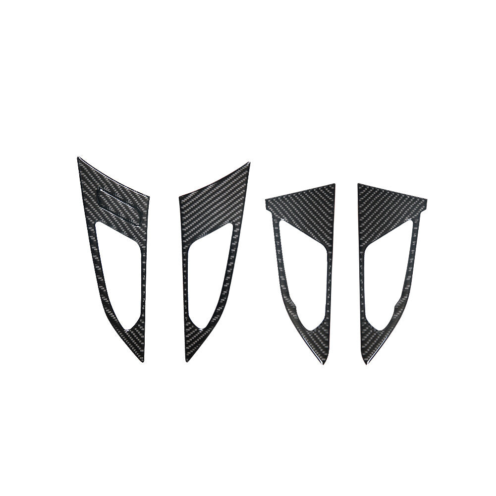 5X Rear Front Door Handle Trim Cover Carbon Fiber for CADILLAC CTS SPORT 2008-UP