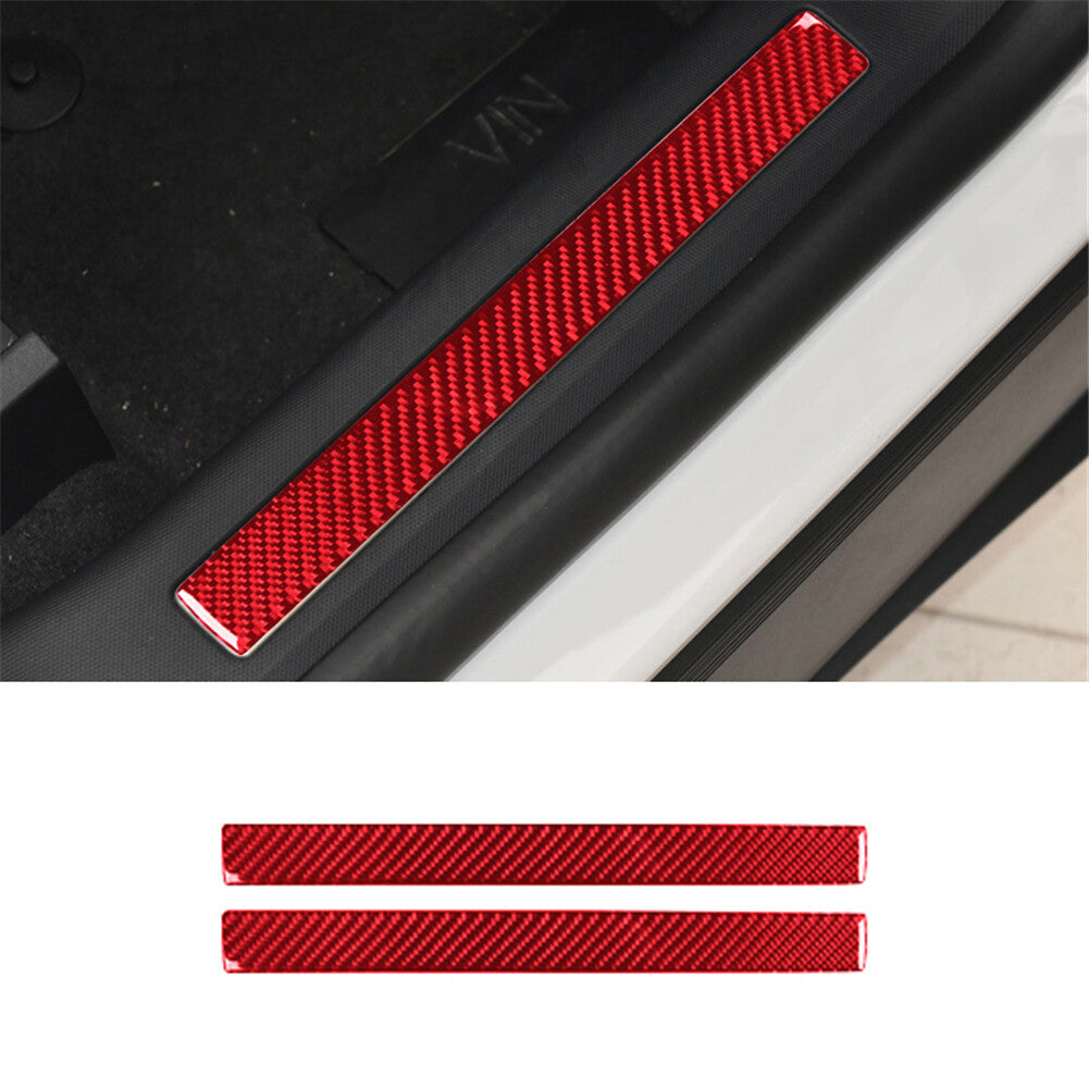 Carbon fiber red door and window cover trim  for ford  for Mustang Mach-E Model B