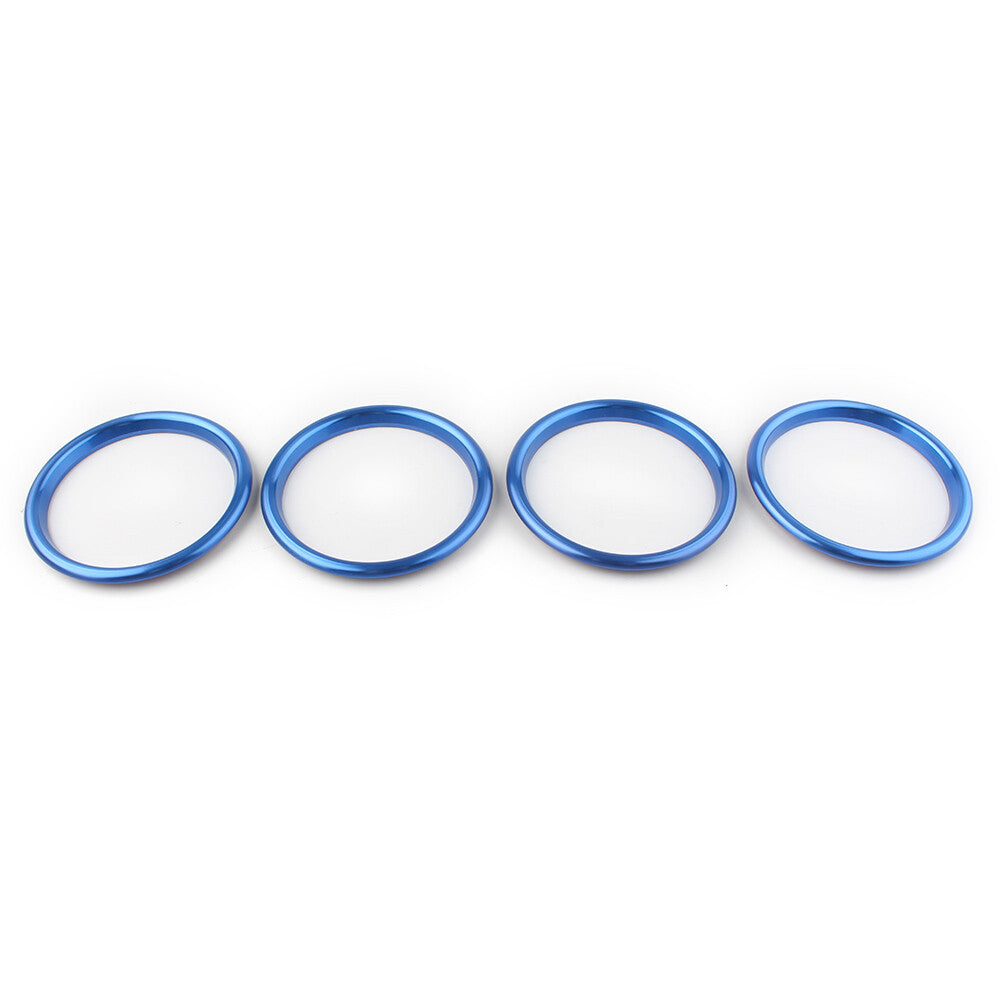 for Audi A3/S3 Q2L 2012-2019 18 Blue 4x Air Outlet Frame O-Ring Decoration Cover