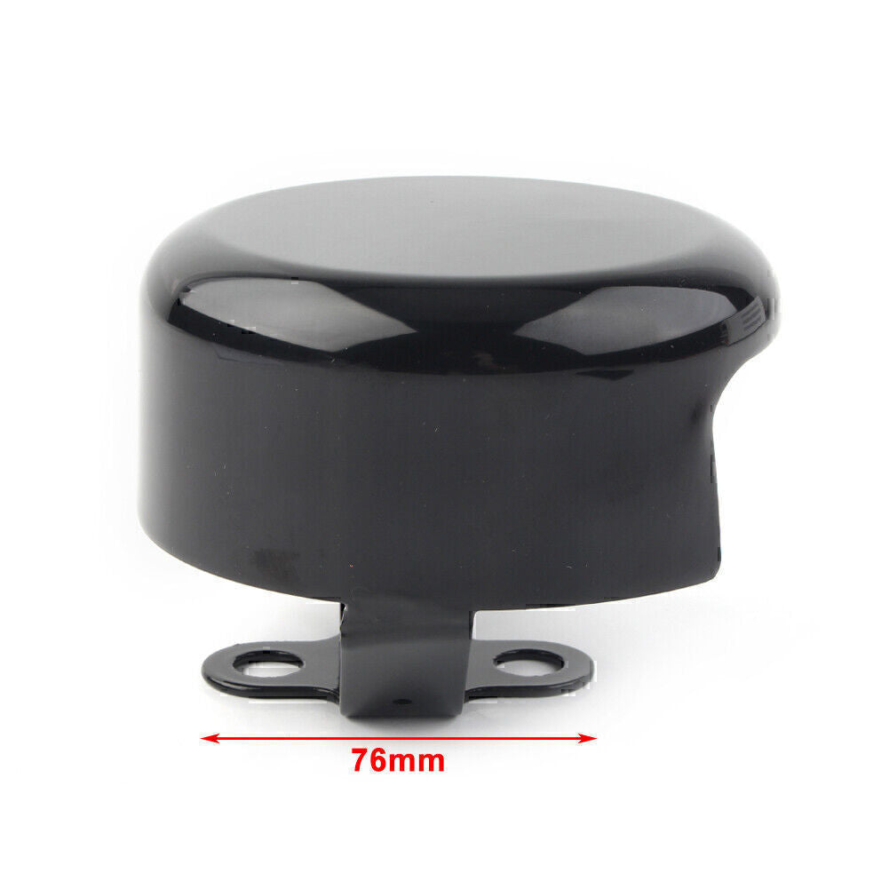 Motorcycle Smooth Horn Cover for Harley Softail FLHX FLT FLHT Dyna Bad Boy Black