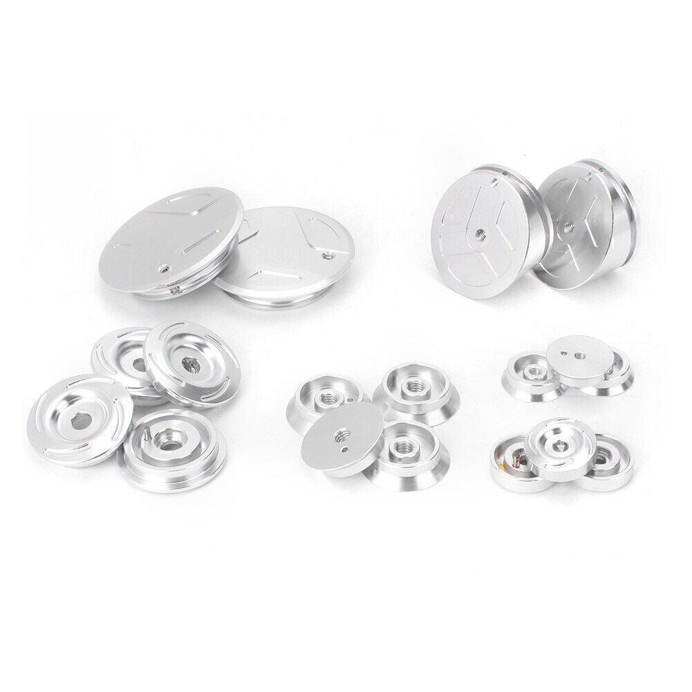 1 Set Aluminum Frame Hole Cover Caps Silver for BMW R 1200 GS ADV LC 2014-2015