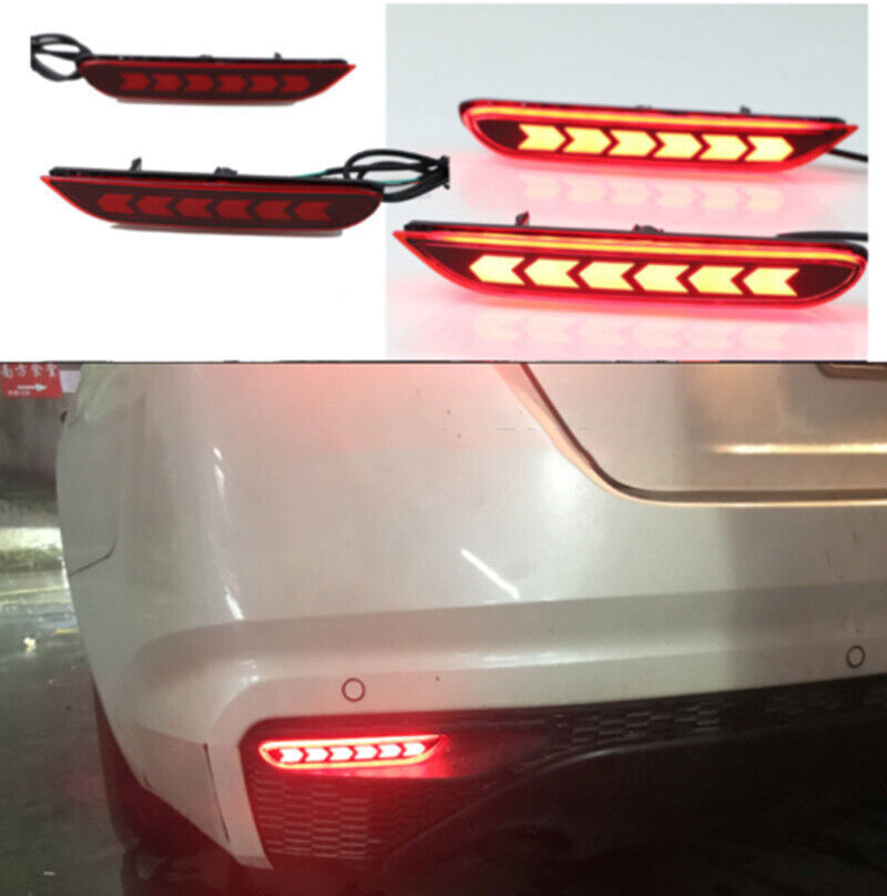 for Nissan Rogue 14-2016 Led Rear Bumper Reflector Light Lamp Brake Light Repair