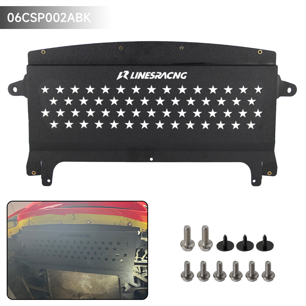Oil Cooler Skid Plate Underhood Shield for BMW F80 M3 F82 F83 M4 Aluminum Black