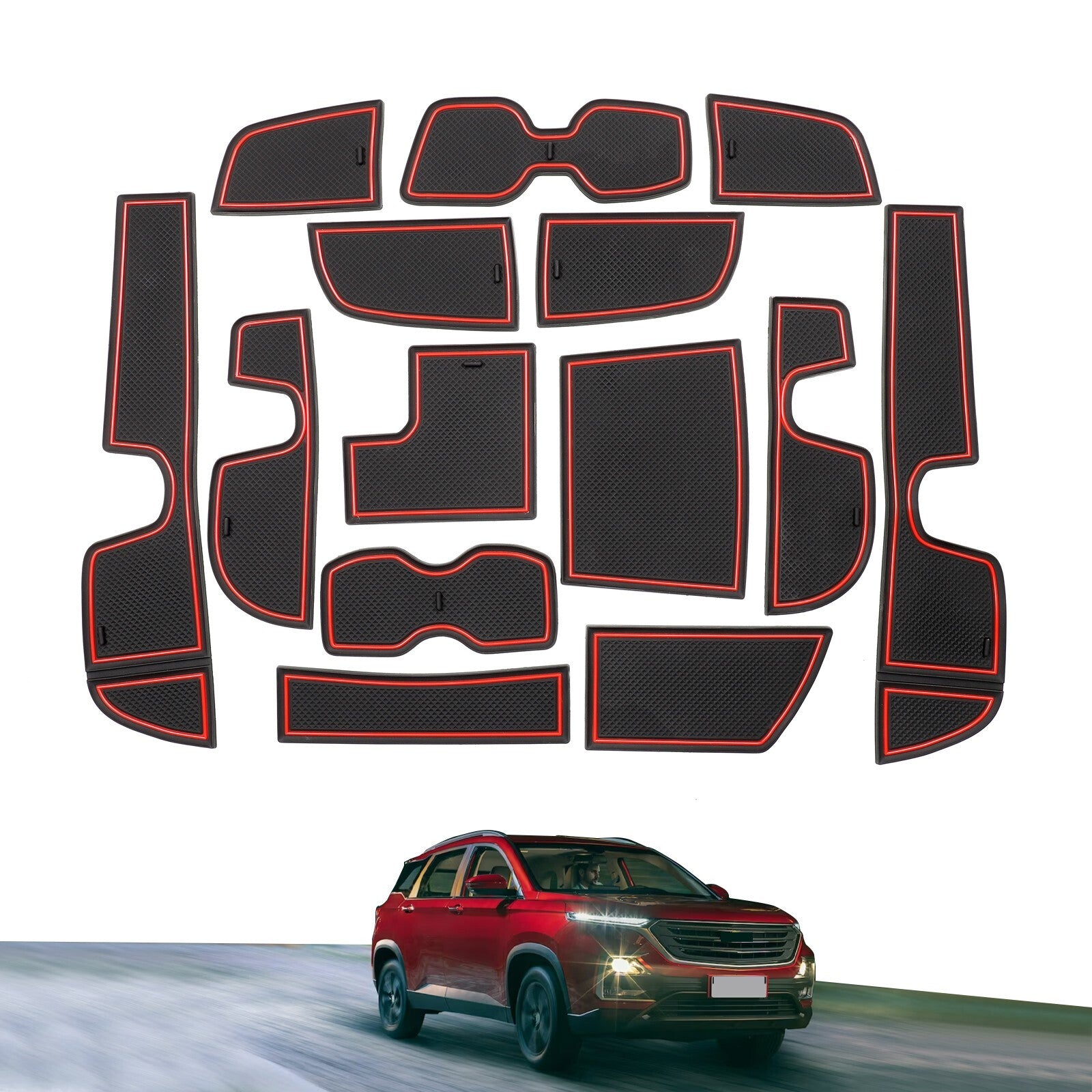 for Chevrolet Captiva 2019 ~ 2023 PB Anti-Slip Gate Slot Pad Cup Mat Accessories