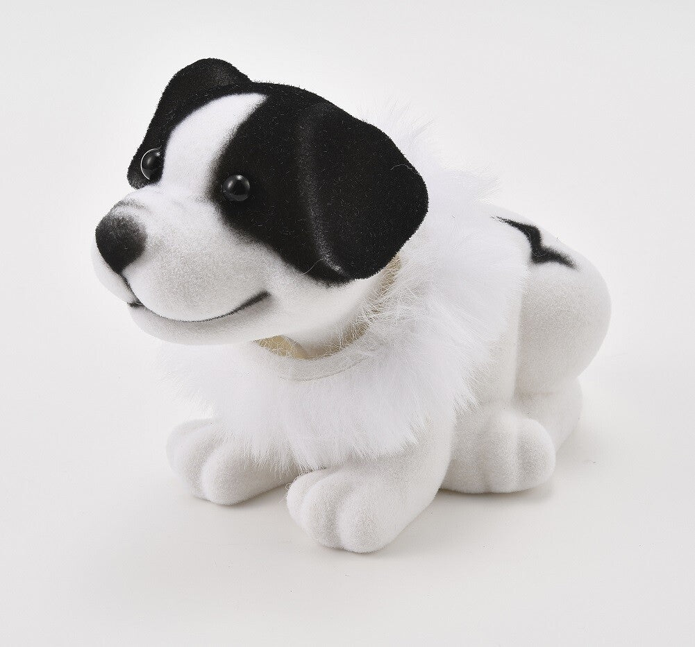 Shaking Head Dog Cool Puppy Collie Car Dashboard Interior Decor Black+White