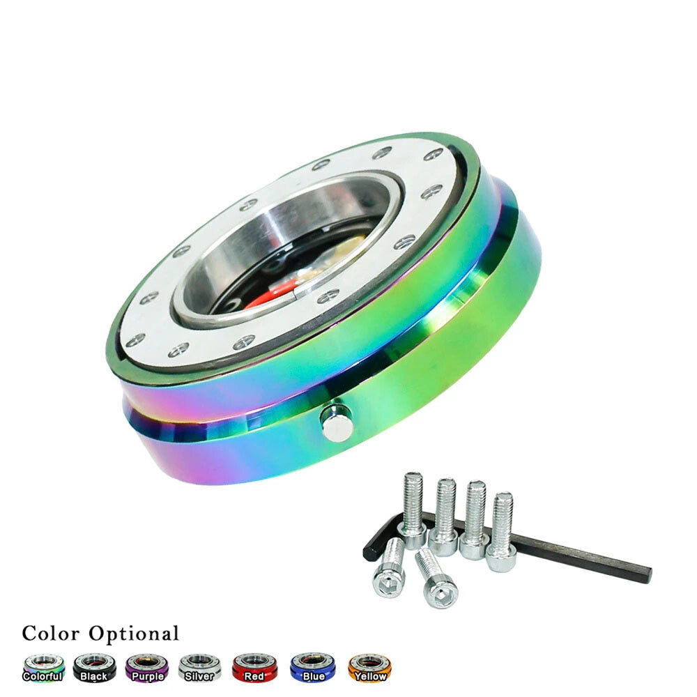 Universal Quick Release Steering Wheel Hub Adapter Snap Off Kit Race Car Tuning