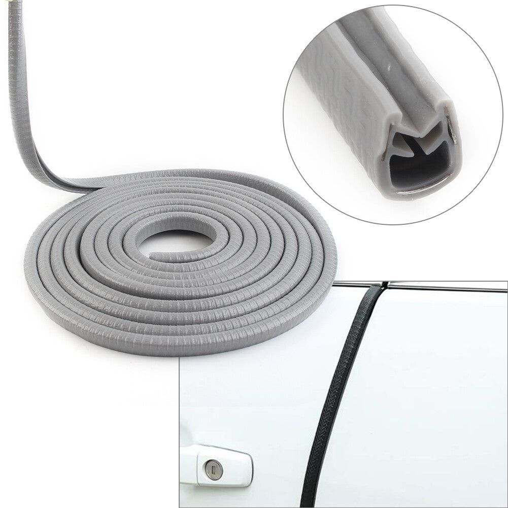 10feet Door Trim Edge Lock Guard Moulding Rubber Seal Strip Protector Grey