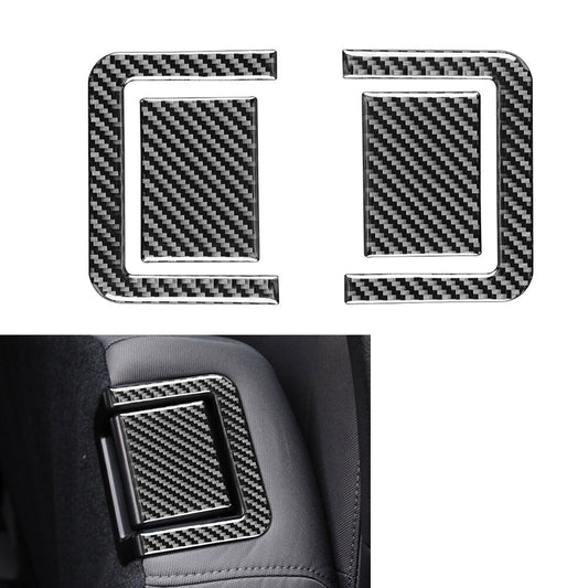 Carbon Black 4x Rear for Seat Adjustment Panel Cover Trim for Toyota Tundra 2014-21