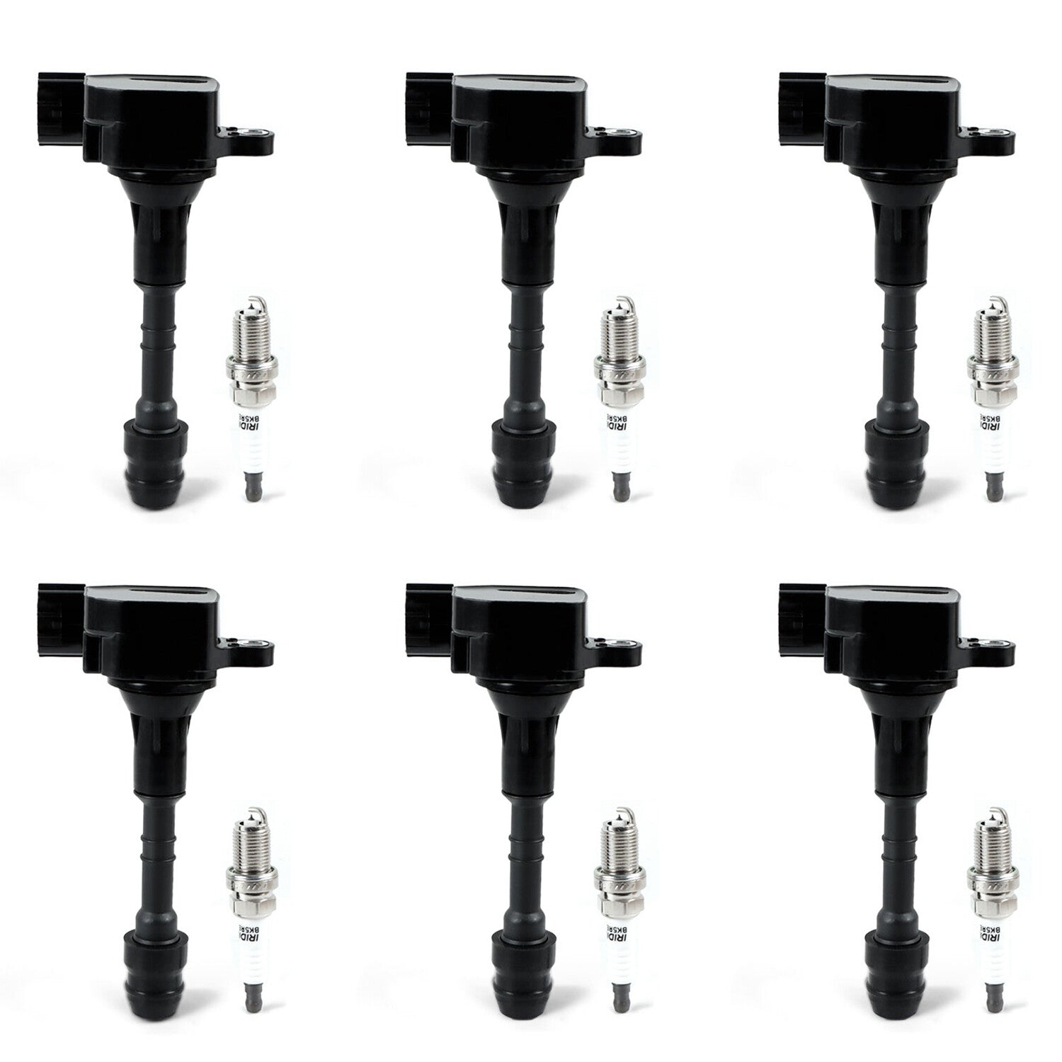 6pcs Ignition Coil + 6pcs Spark Plug for Nissan Frontier Pathfinder Maxima NEW
