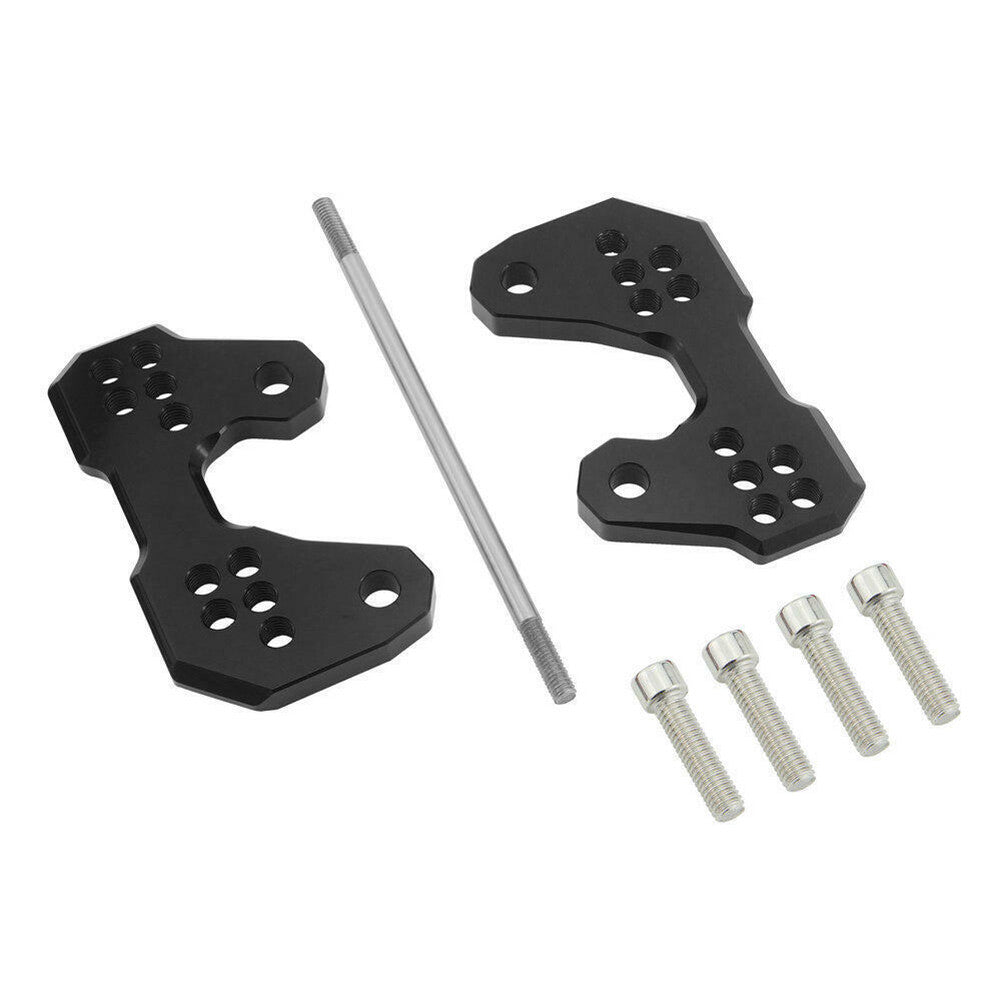 Rearsets Base Mounting Bracket Rear Set Plate Fit for Yamaha YZF R3 R25 15-16 Black