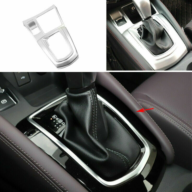 for Nissan Rogue Sport 2017-2021 Silver Central Console Gear Shift Frame Cover