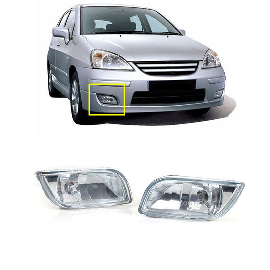 Pair Front Bumper Fog Light Day Light for Suzuki Aerio/Liana 2004 2005 2006-2012