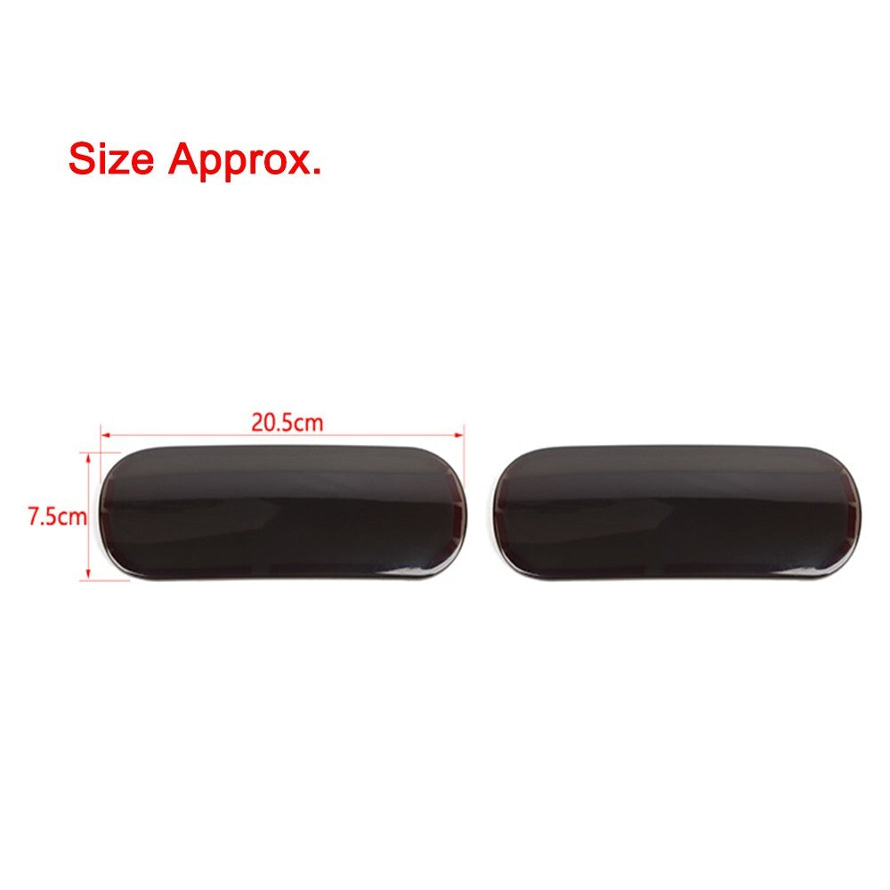 Smoked Black Rear Fog Light Lamp Cover Trim for Jeep Grand Commander 2006-2010