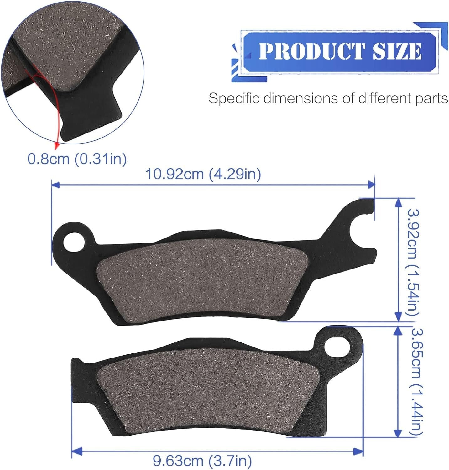 Front and Rear Brake Pad Replacement for Can-Am Outlander 1000 500 650 800 R