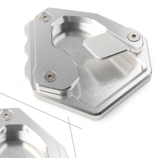 Seitenst?nder Pad Verl?ngerungs F¨¹r for Honda CRF1000L Africa Twin CNC Silber