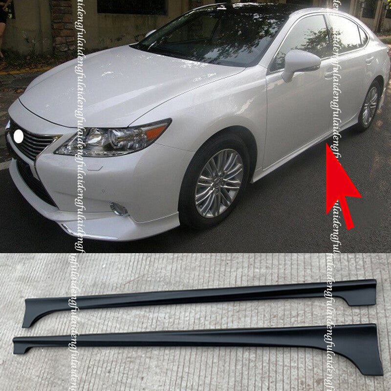 Unpainted Side Skirts Extensions spoiler Body Kit for Lexus ES250/300h/350 13-15